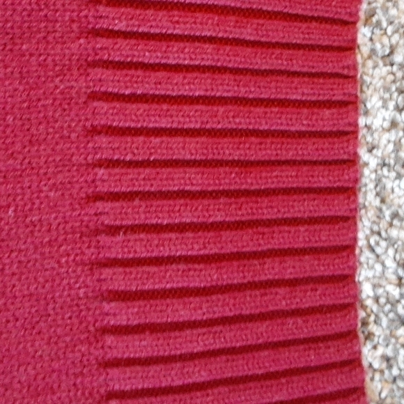 US polo assn embroidered large horse spell out men's 1/4 zip burgundy sweater L - Picture 12 of 12